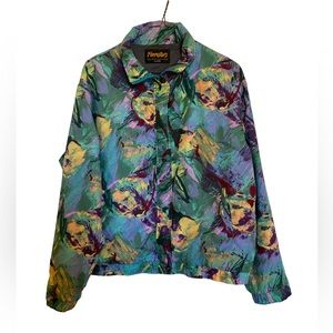 Foresters Portland OR watercolor Gore-Tex jacket XL